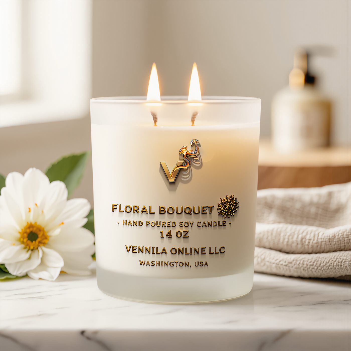 Flower Bouquet 14oz soy candle