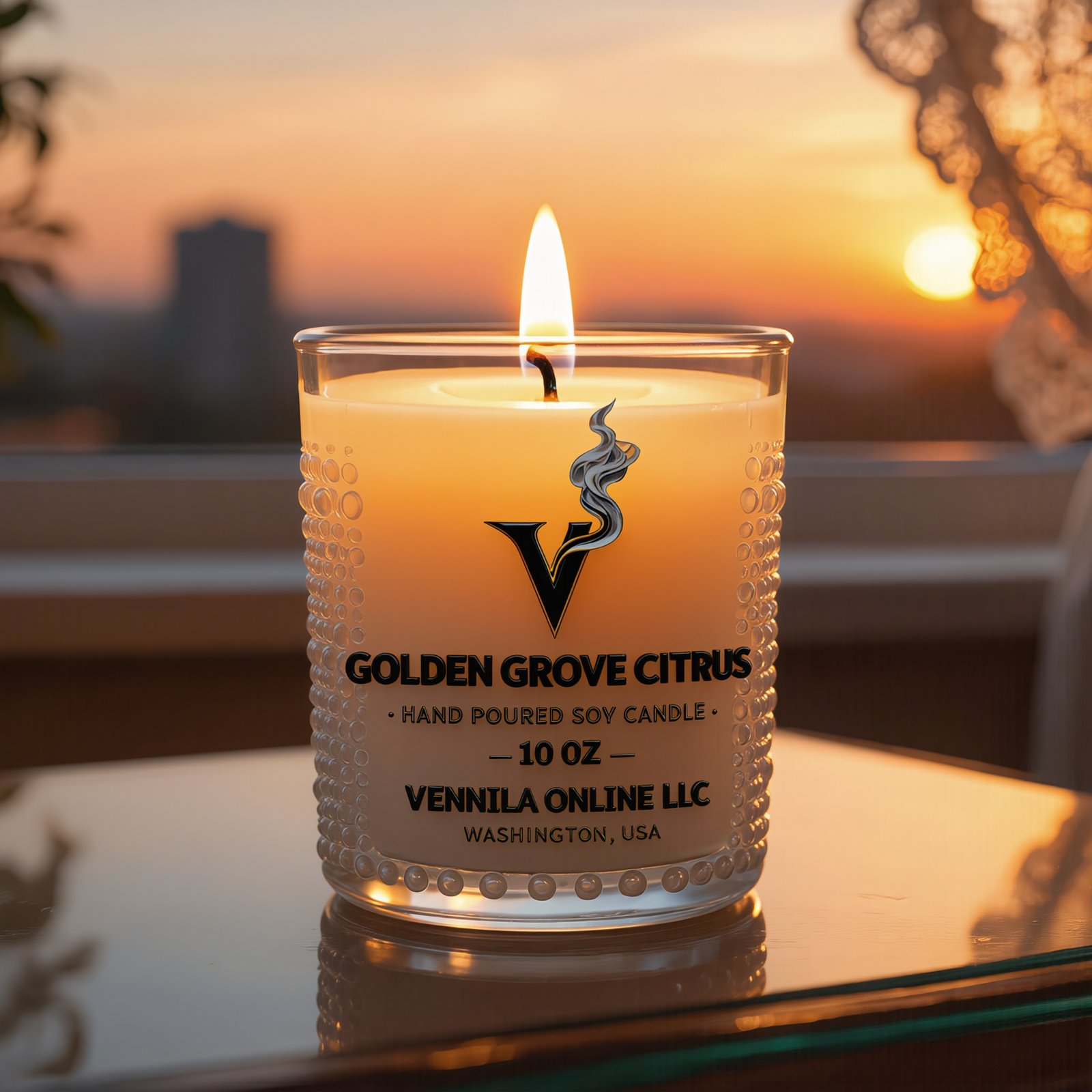 Golden Grove Citrus 10oz soy candle